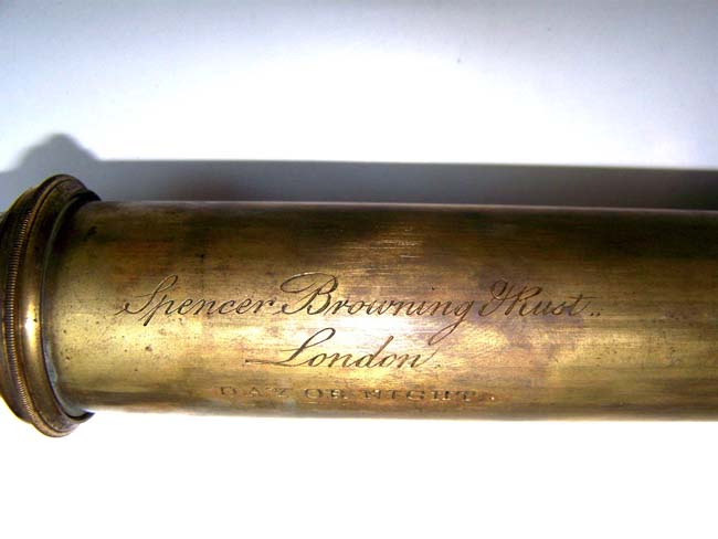 An Early 19th century Antique Two-Draw Telescope by Spencer Browning & Rust circa 1825 — image 2